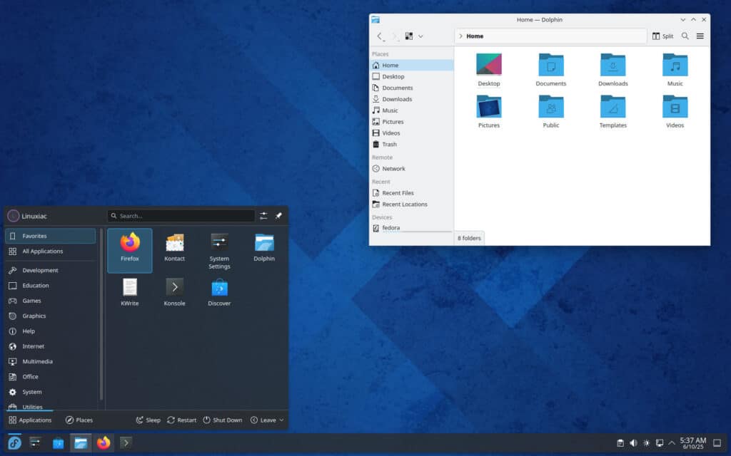 Fedora KDE