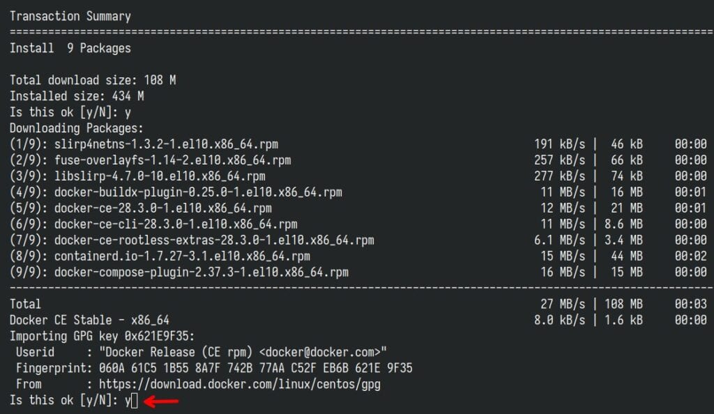 导入 repo 的 GPG 密钥。