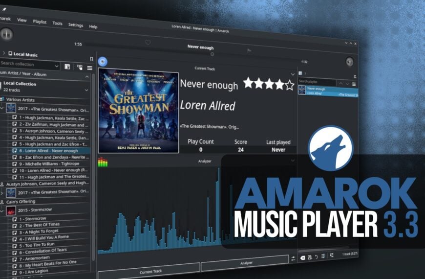 Amarok 3.3 Music Player Adopts Qt6/KF6 and GStreamer