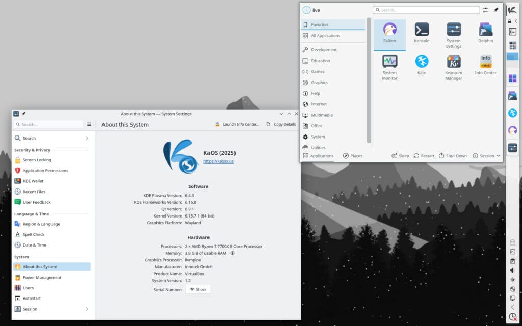 KaOS Linux 2025.7