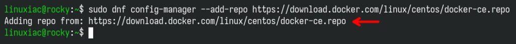 Adding the official Docker repository.