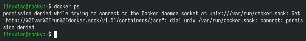 Docker permission denied.