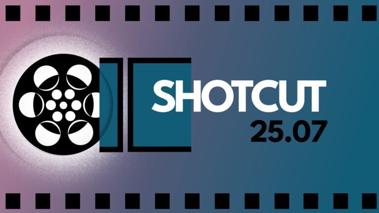 Shotcut 25.07 Video Editor Adds Speech-to-Text Model
