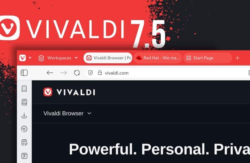 Vivaldi Browser 7.5 Lands with Colored Tab Stacks