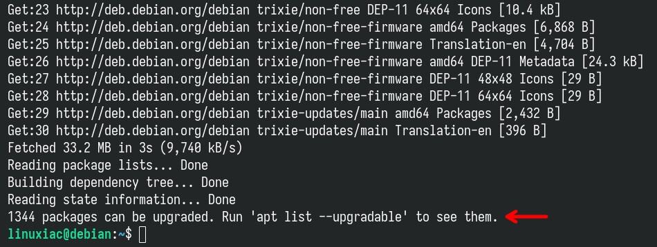 Packages waiting for an update.