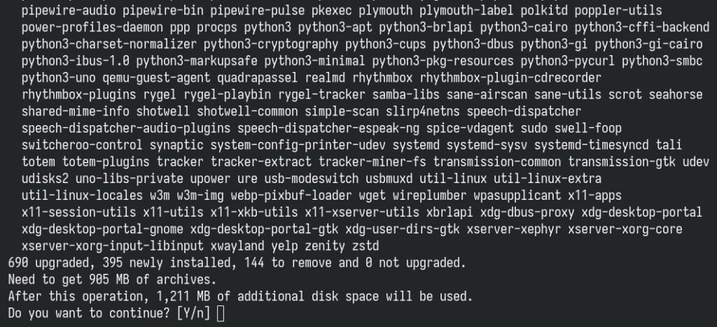 Performing a full upgrade to Debian 13.