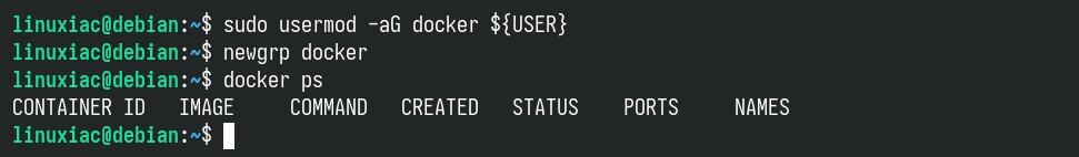 Run the docker command as a regular user.