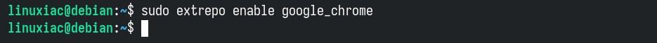 Enable an external repository on Debian.