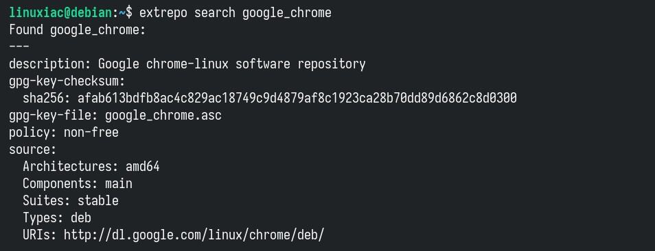 Search for repository.