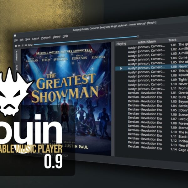 Fooyin 0.9 Music Player Arrives with Artwork Downloads, Synced Lyrics