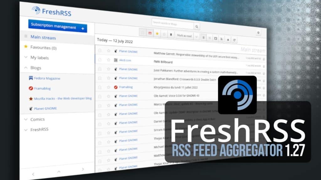 FreshRSS 1.27 Feed Agregator Now Supports PHP 8.5
