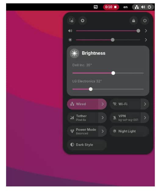 GNOME 49 Backlight Control