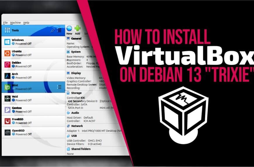 How to Install VirtualBox on Debian 13 "Trixie"