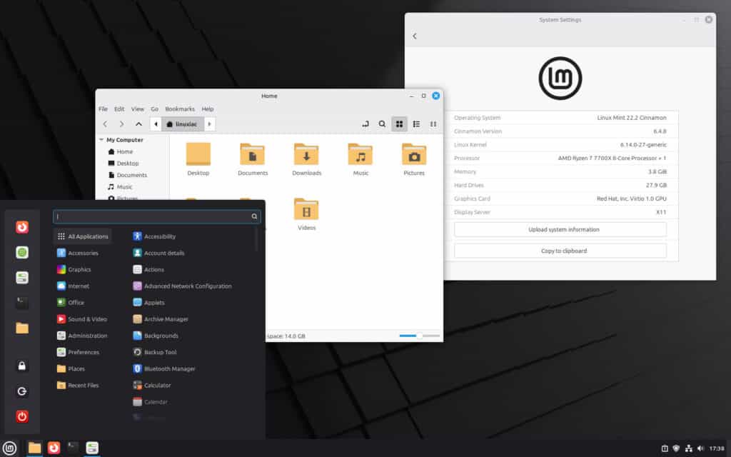 Linux Mint 22.2 "Zara" Beta