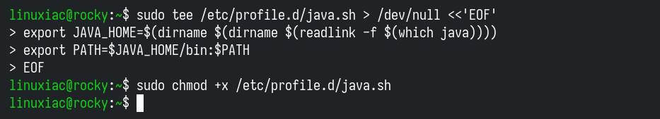 Setting up JAVA_HOME system-wide.