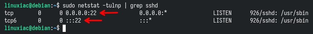 Check which port the SSH is listening to.