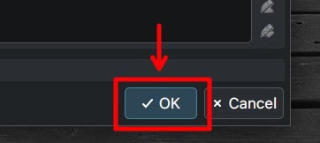 Apply settings.