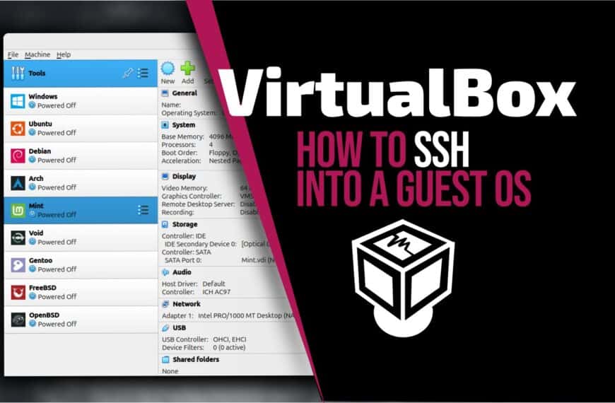 How to SSH Into a VirtualBox Guest VM