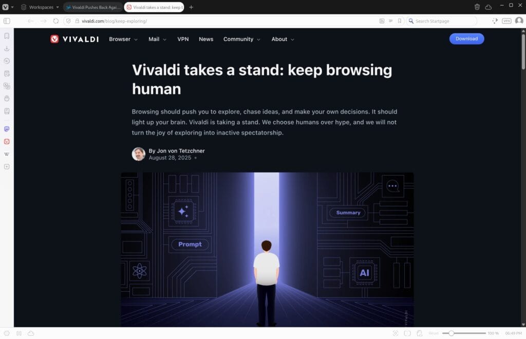 Vivaldi browser