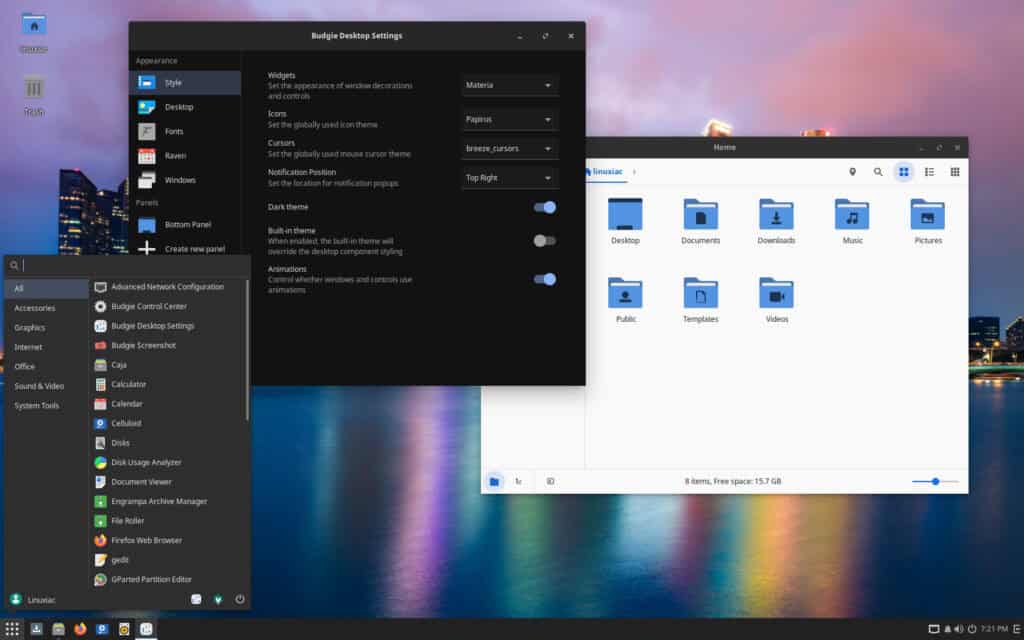 Budgie Desktop Environment