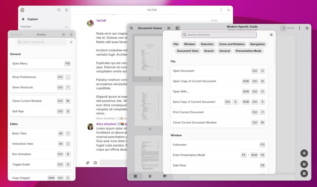 GNOME's Libadwaita 1.8 styling.