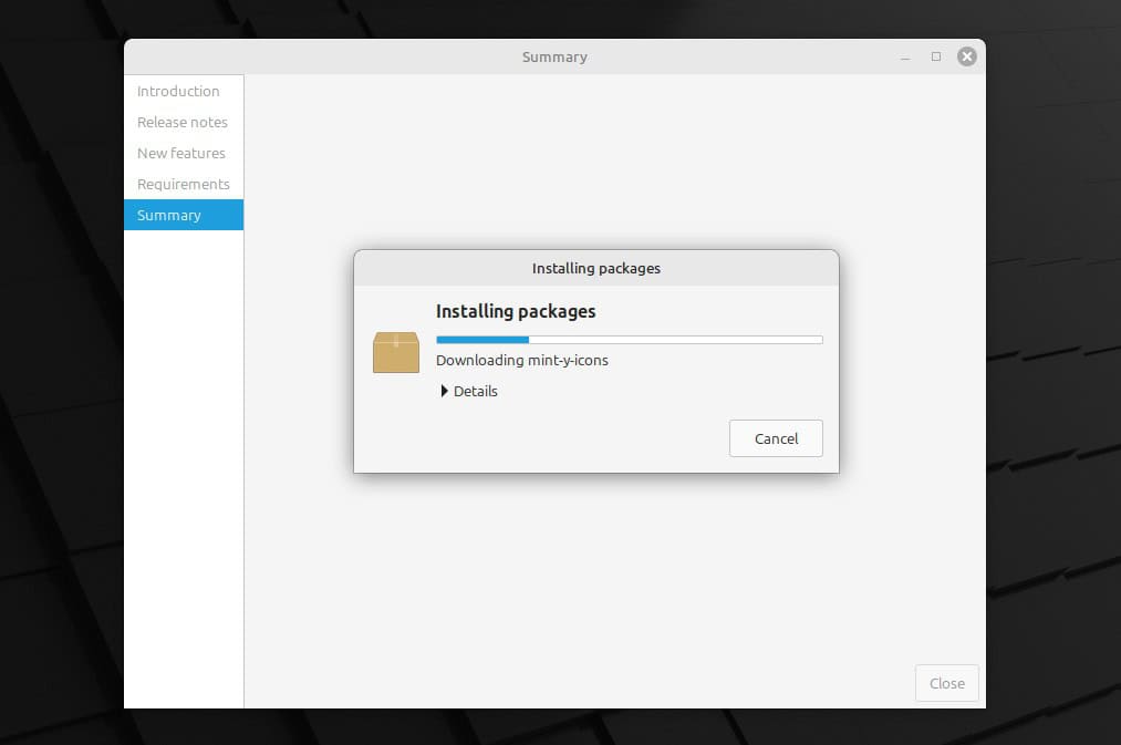 Wait until all updates have been applied.