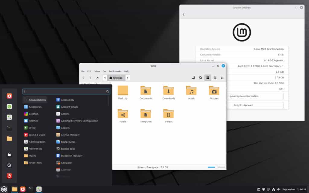 Linux Mint 22.2 “Zara”