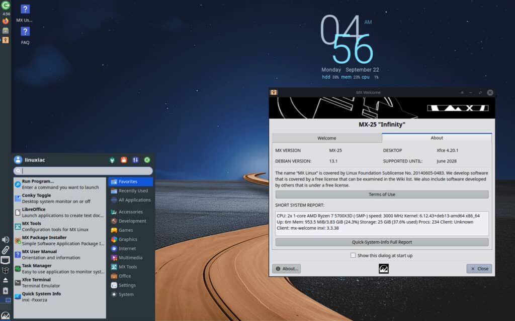 MX Linux 25 Beta