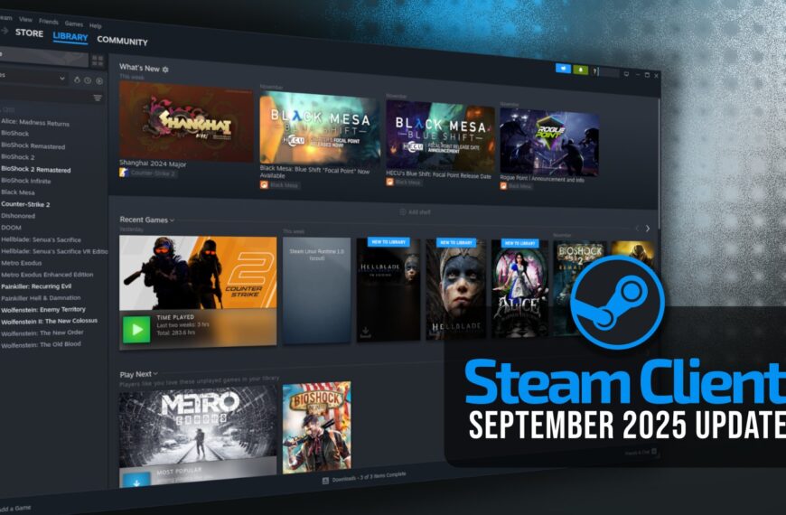 Steam’s Sept Client Update Boosts Overlay Performance in Vulkan/D3D12