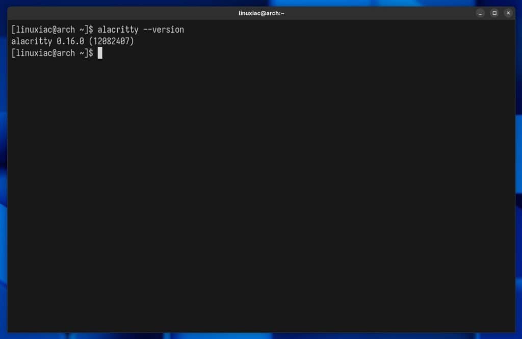 Alacritty 0.16 Terminal Emulator