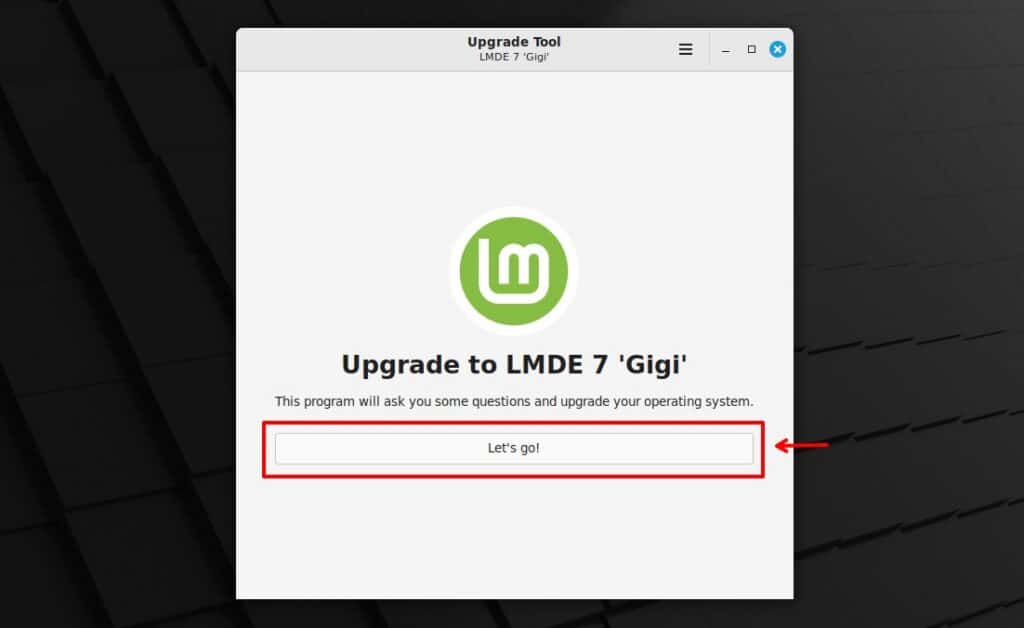Mint Upgrade Tool