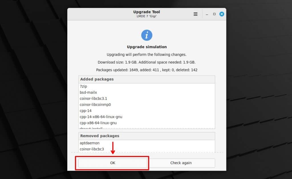 Upgrade simulation.