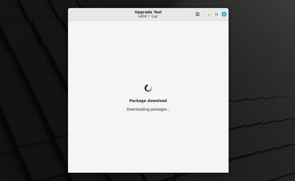 Downloading packages needed for upgrade to LMDE 7 from LMDE 6.