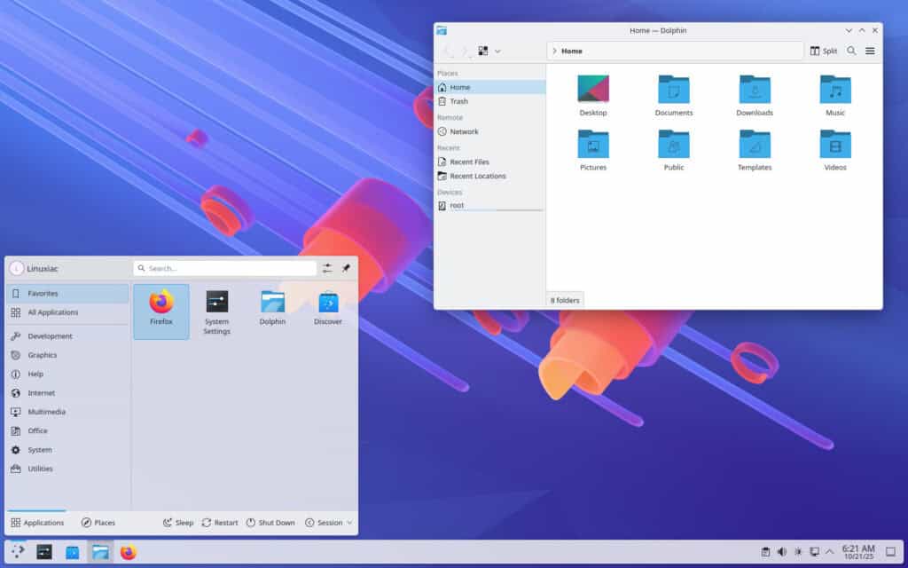 KDE Plasma 6.5 Desktop Environment