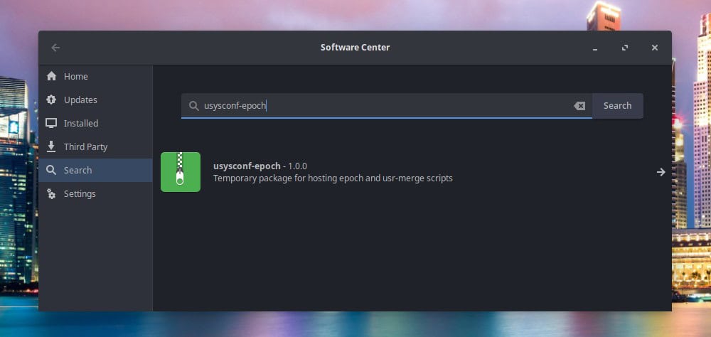 usysconf-epoch package