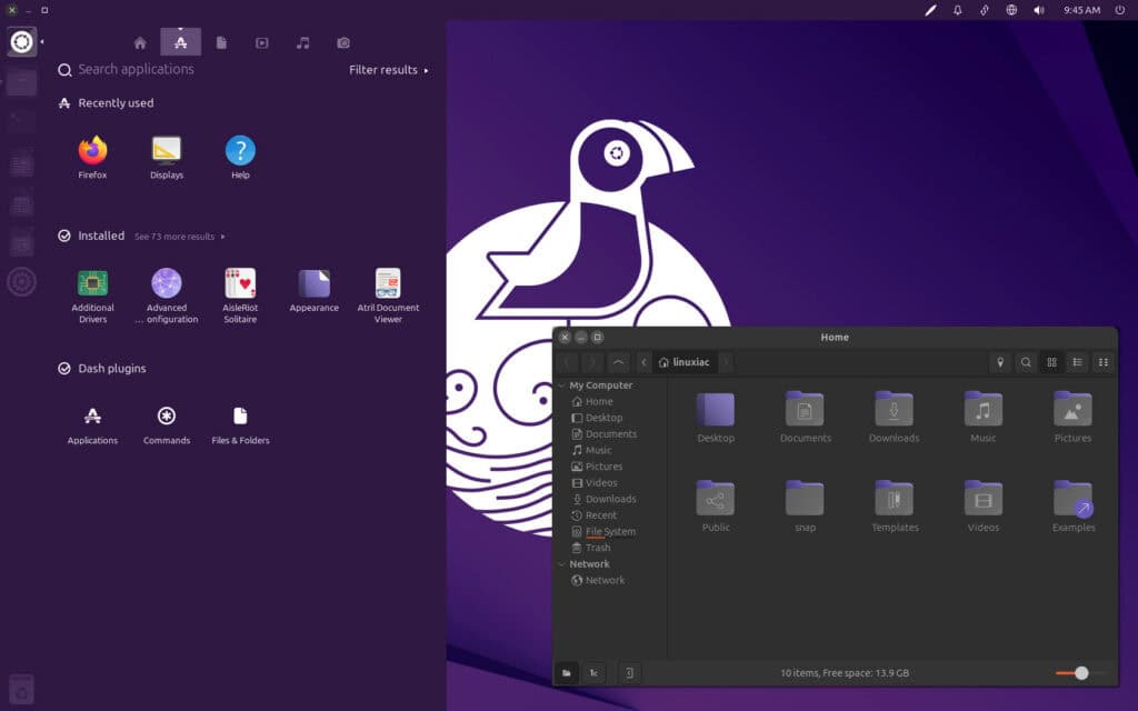 Ubuntu Unity 25.04 (Plucky Puffin)