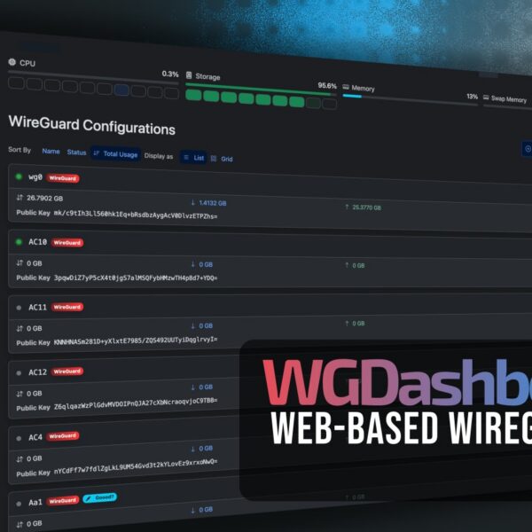 WGDashboard 4.3 WireGuard UI Adds Client-Side Dashboard