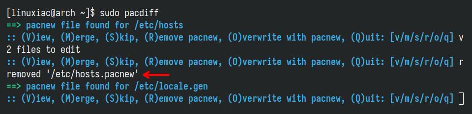 Remove the .pacnew file and move on to the next one.