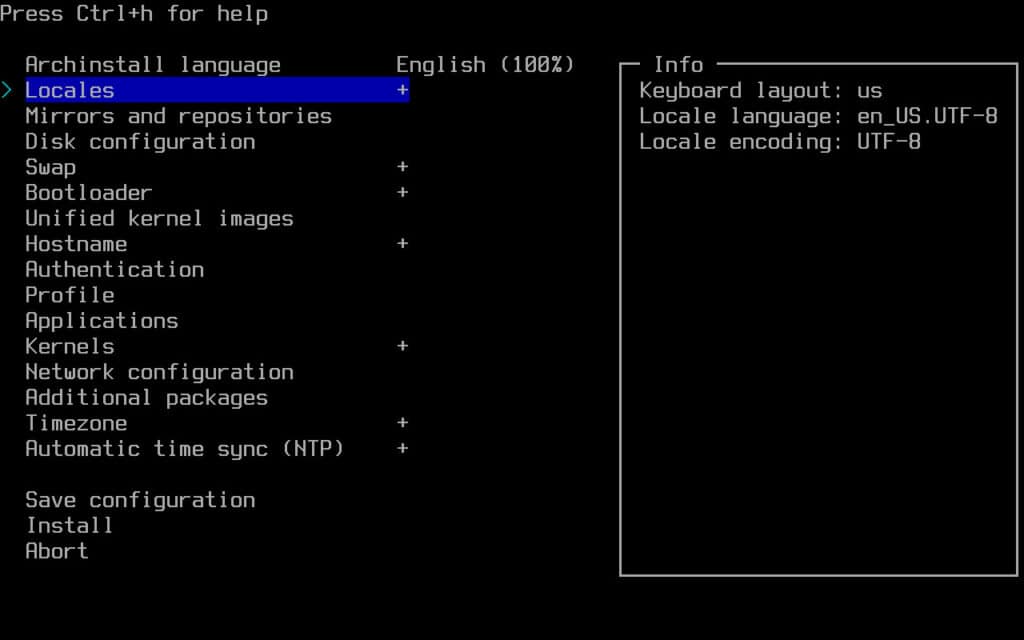 Archinstall 3.0.14 – a guided/automated Arch Linux installer.