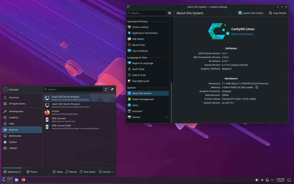 CachyOS November 2025 Release Adds Accessibility Tools, COSMIC Greeter