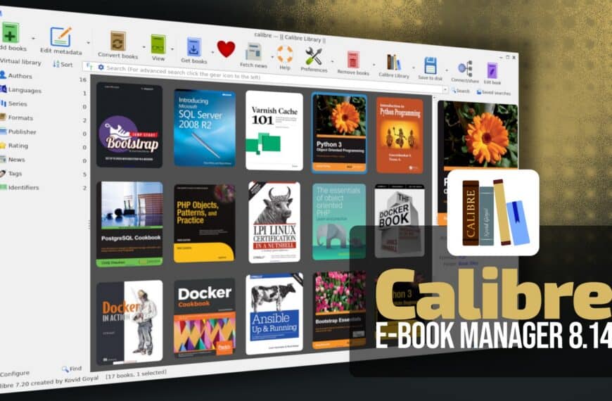 Calibre 8.14 E-Book Manager Adds Tolino Firmware Support