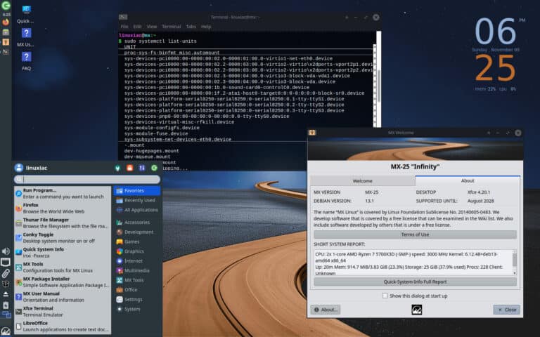 MX Linux 25 Officially Released with Debian 13 Base
