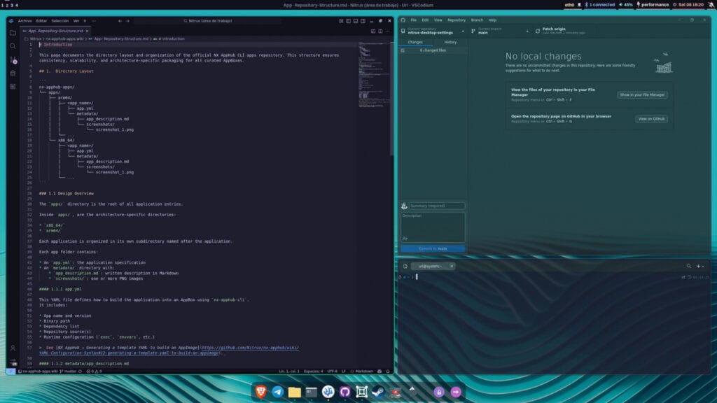 Nitrux 5.0 Hyprland Desktop