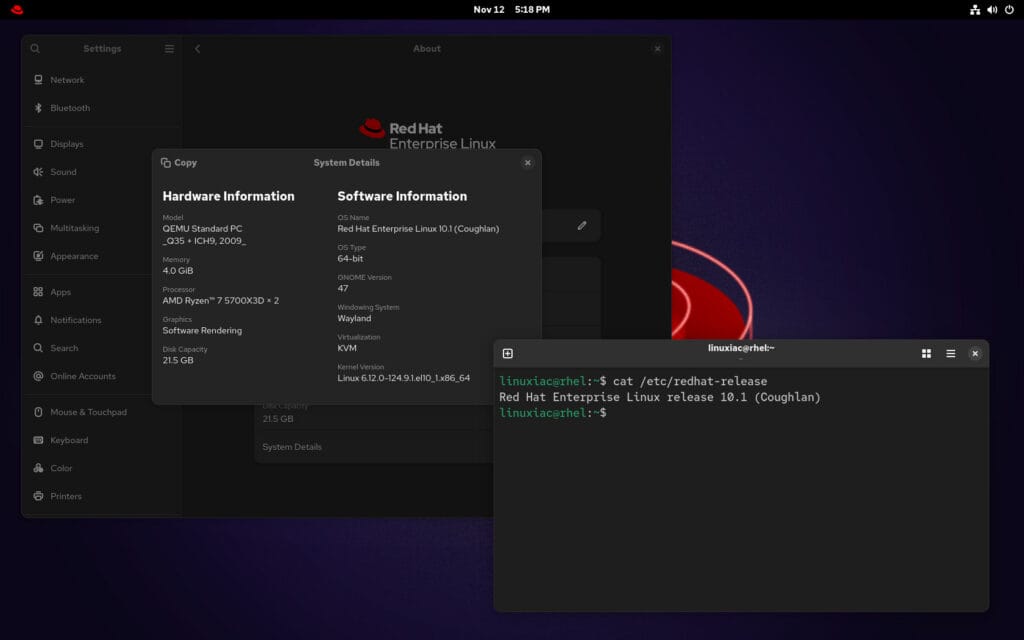 Red Hat Enterprise Linux 10.1
