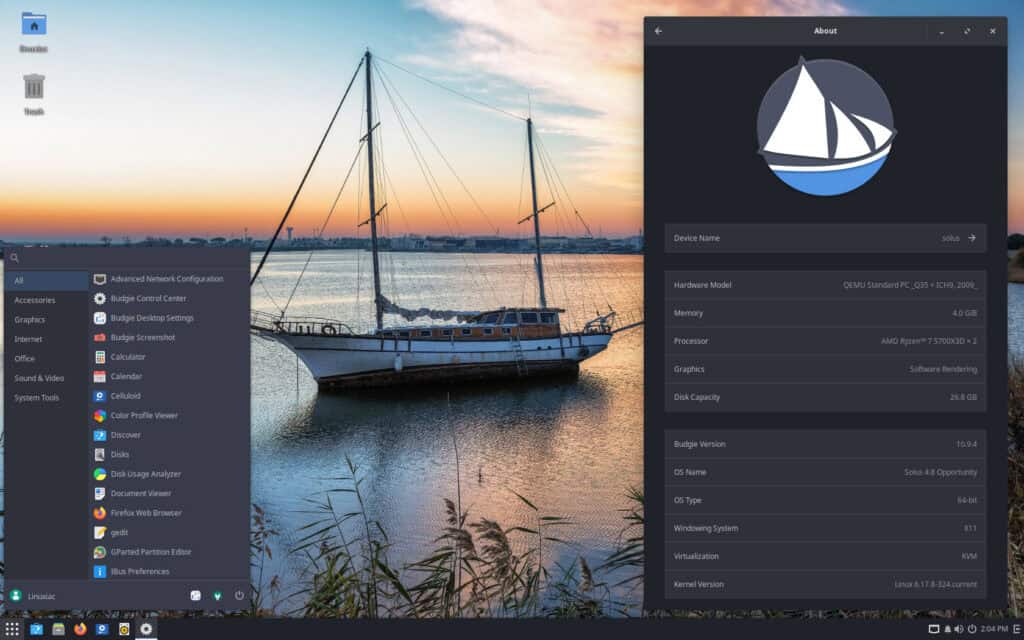 Solus 4.8 Budgie Edition