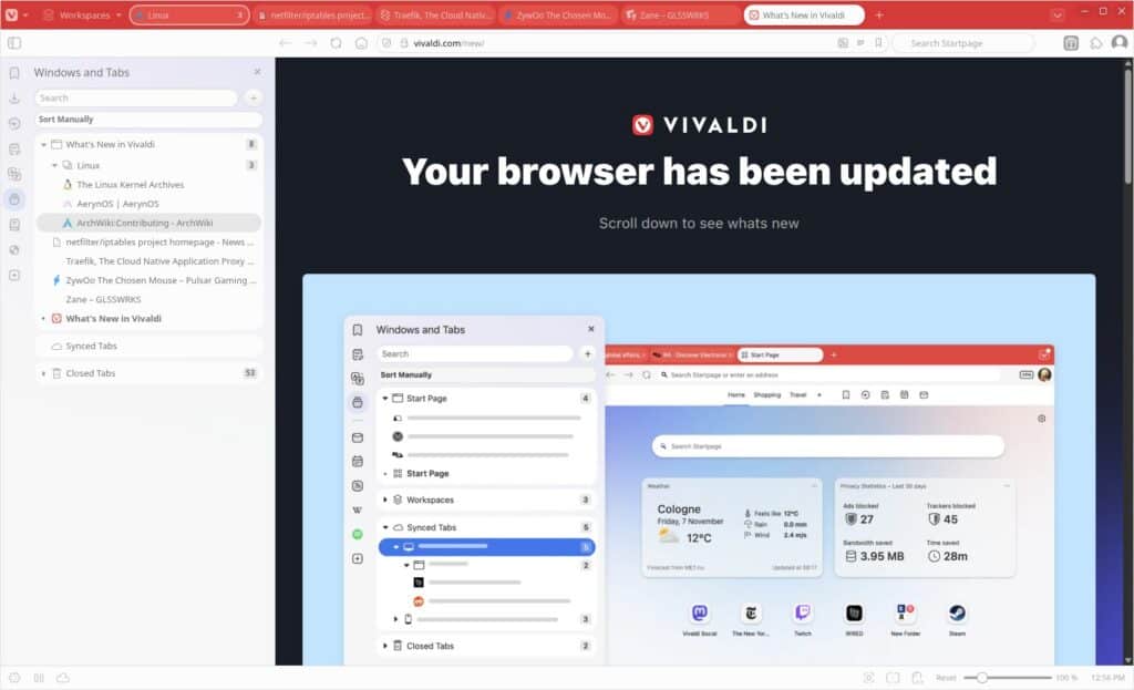Vivaldi 7.7 Web Browser
