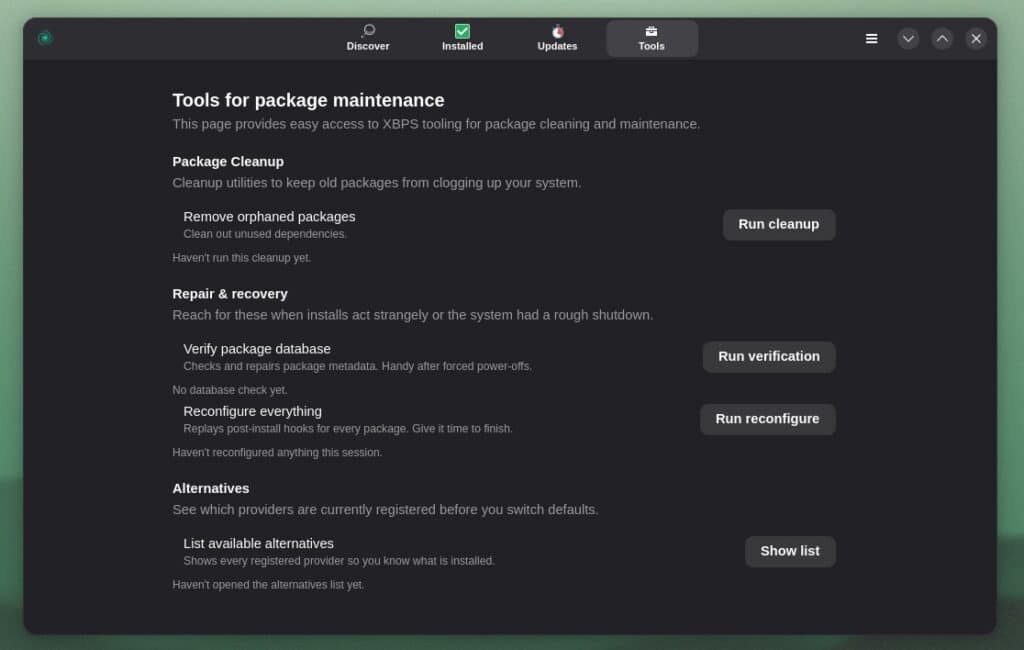 Системні інструменти.