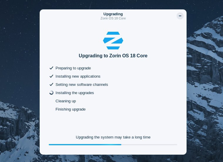 Upgrading to Zorin OS 18 from 17.