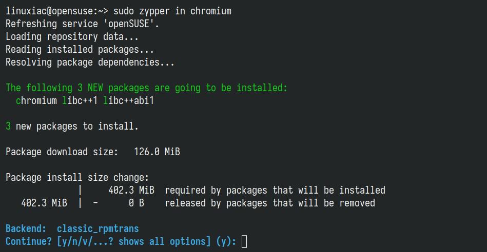 Install packages.