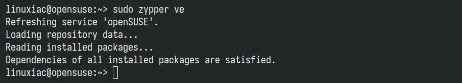 Verify installed packages.